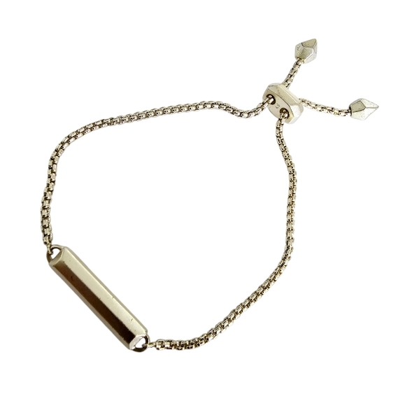 Kendra Scott Stan Bracelet Slate Cat's Eye Light Gold - Picture 8 of 11